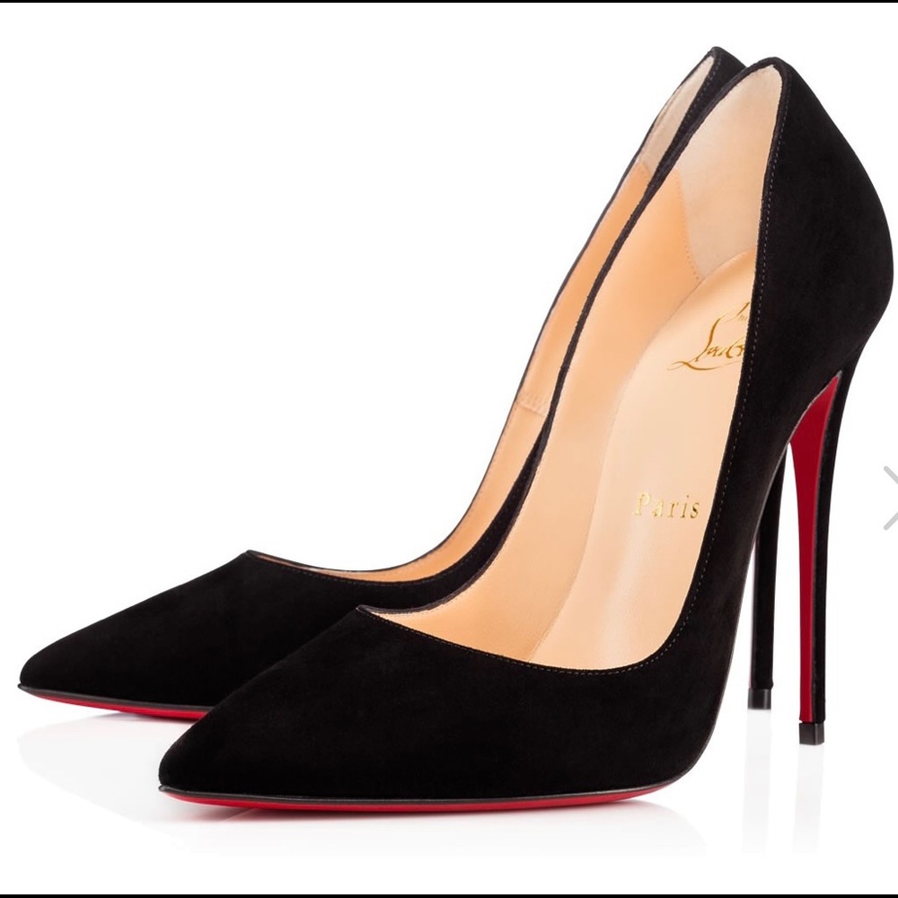 Christian Louboutin Black Suede So Kate 120